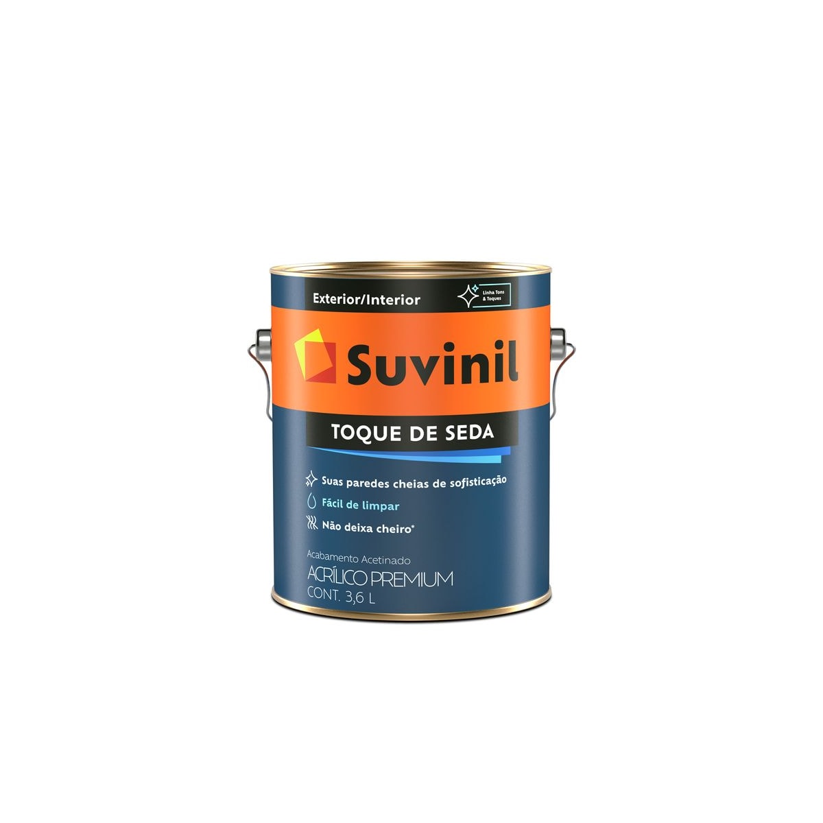 Acril.Prem.Toque De Seda Acet. Suvinil Br.Neve 3,6l 53422448/50812248/50839914