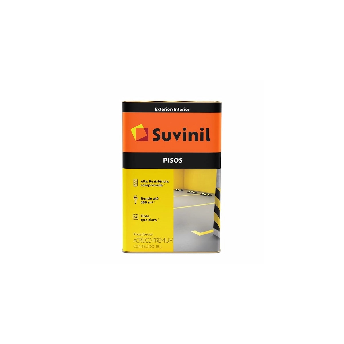 Acril.Premium Piso Fosco Suvinil Br.Neve 18l 53418632