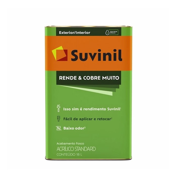 Acril.Std Rende E Cobre Muito Fosco Suvinil Areia 18l 50308252