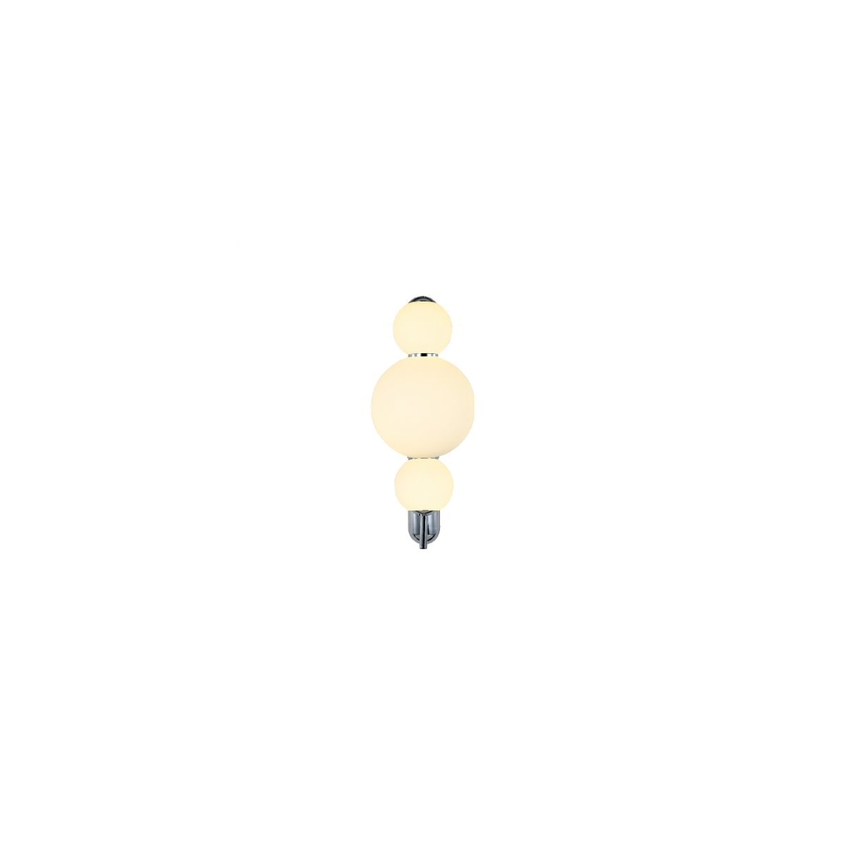 Arand. Bubble 3a Led 12w-Opalino Cr Orluce Or1246