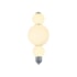 Arand. Bubble 3a Led 12w-Opalino Cr Orluce Or1246