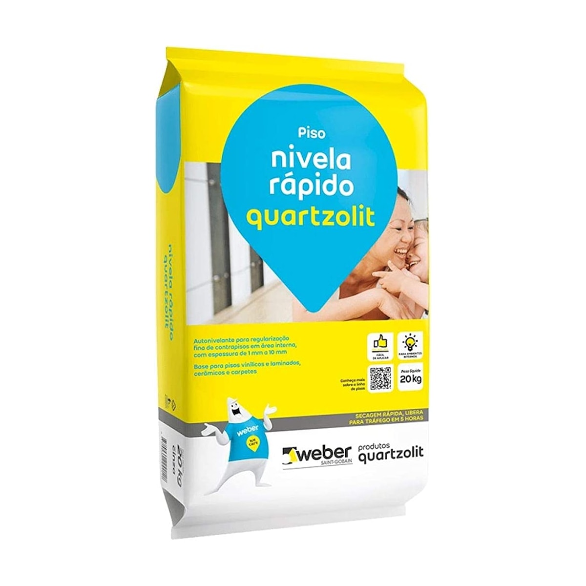 Argamassa Nivela Rap. Quartzolit Cz 20kg Floor Fin Rapid