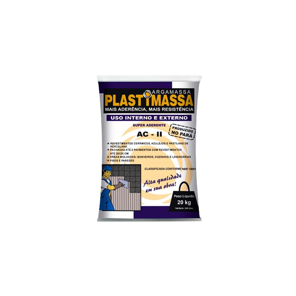 Argamassa Plastimassa Ac-Ii 20kg