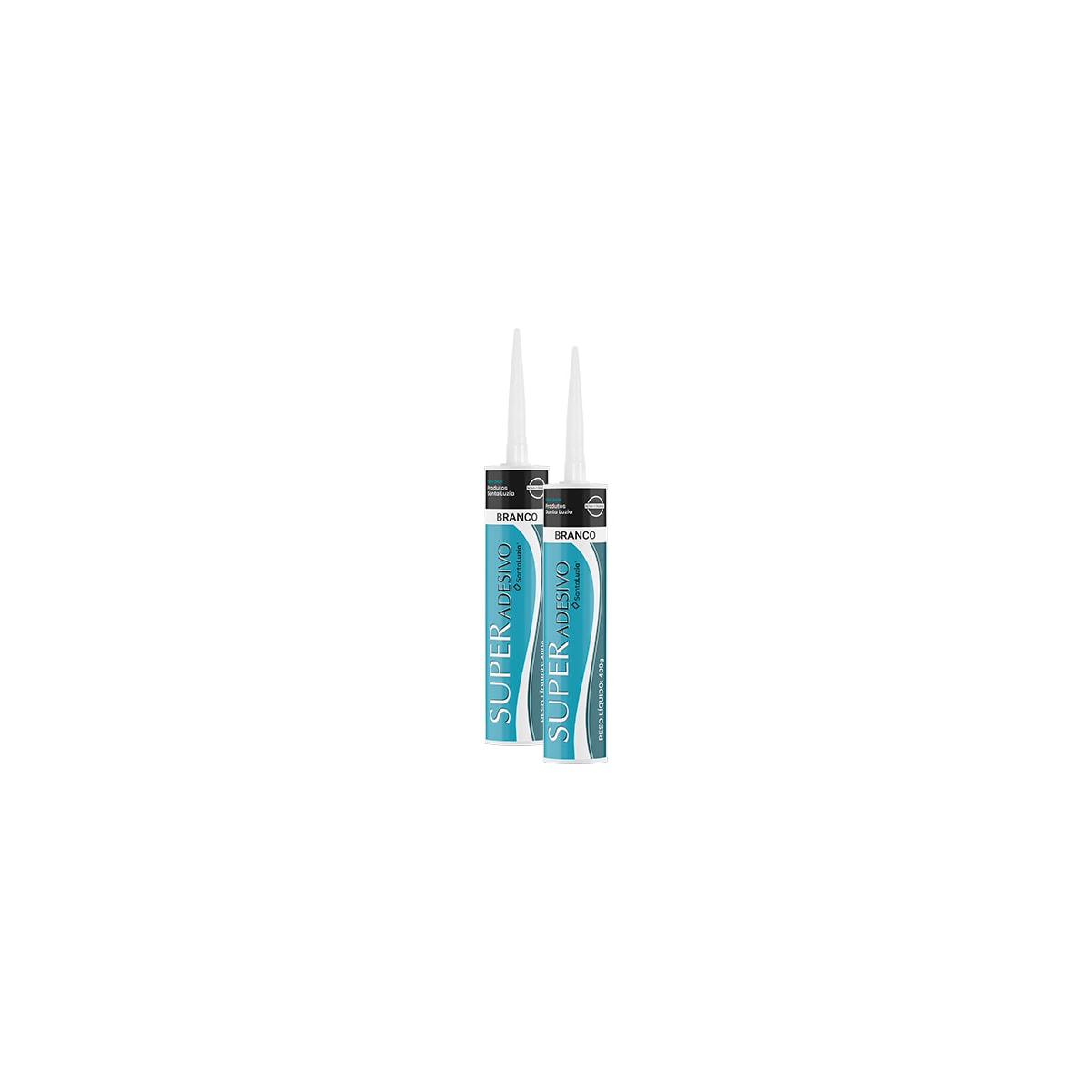 Bisnaga Super Adesivo Poli Branco Santa Luzia 400g 28934