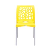 Cadeira Nature Amarela Forte Plastico Am