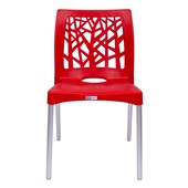 Cadeira Nature Vermelha Forte Plastico Vm