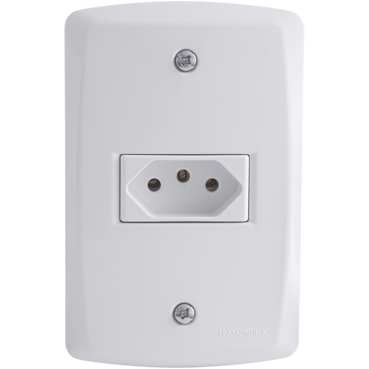 Cj.2 Tom.2p+T Tramontina 10a/250v Lux2 Br 57145265