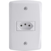 Cj.2 Tom.2p+T Tramontina 10a/250v Lux2 Br 57145265