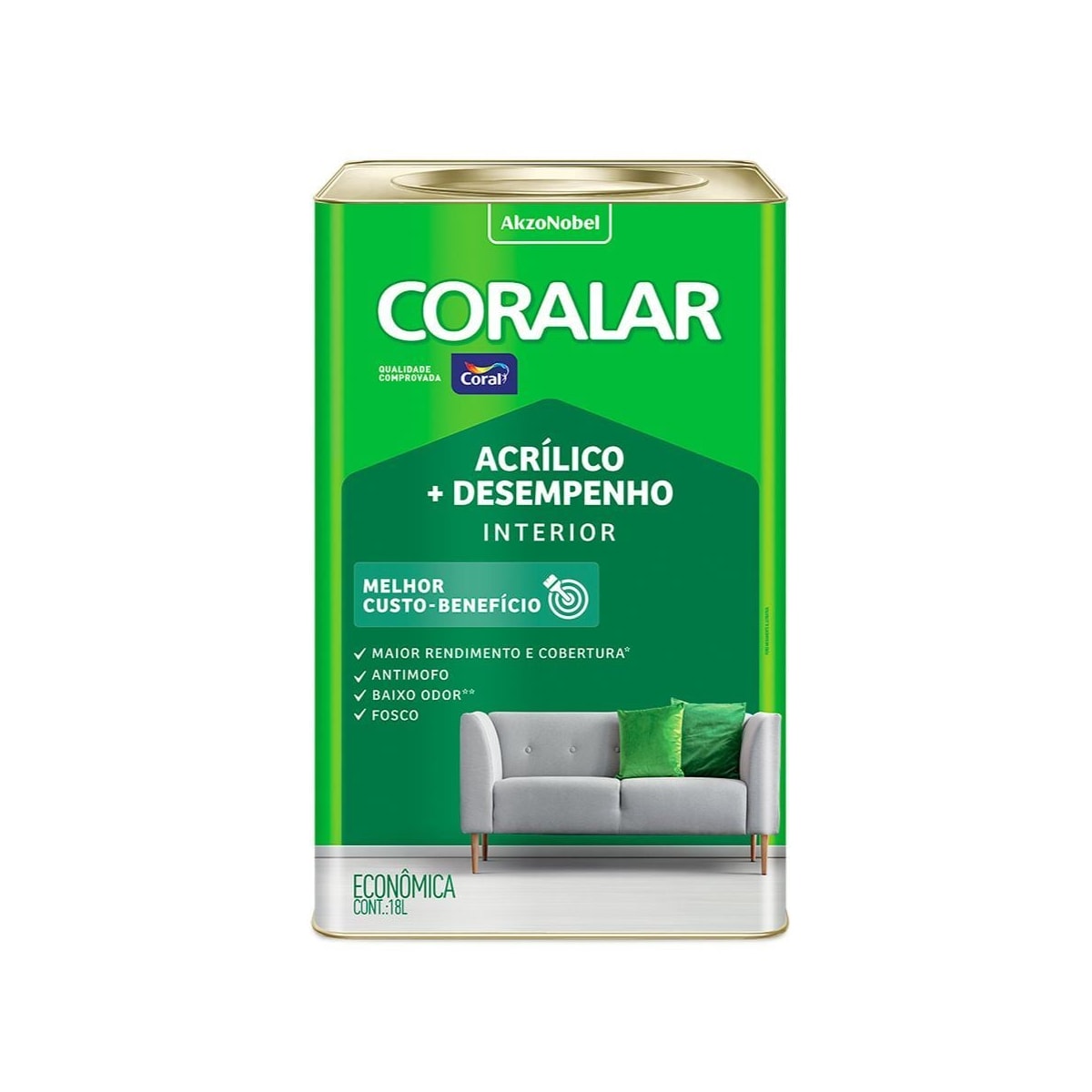 Coralar Acril. Coral 18l Perola 5202283
