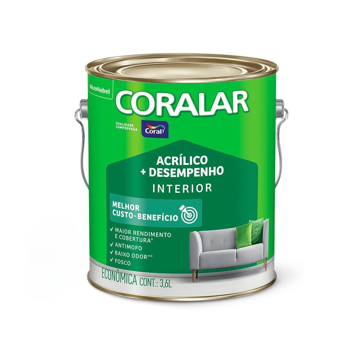 Coralar Acril. Coral 3,6l Rubi 5202294