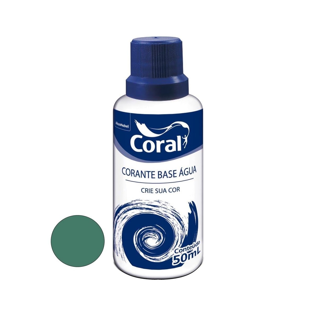 Corante Base Agua Coral 50ml Verde 5202608