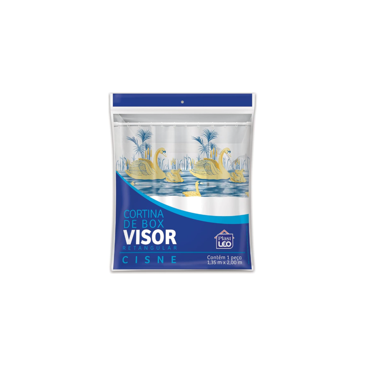 Cortina Box Vinil Visor Garfox L135x200a Cisnes 675