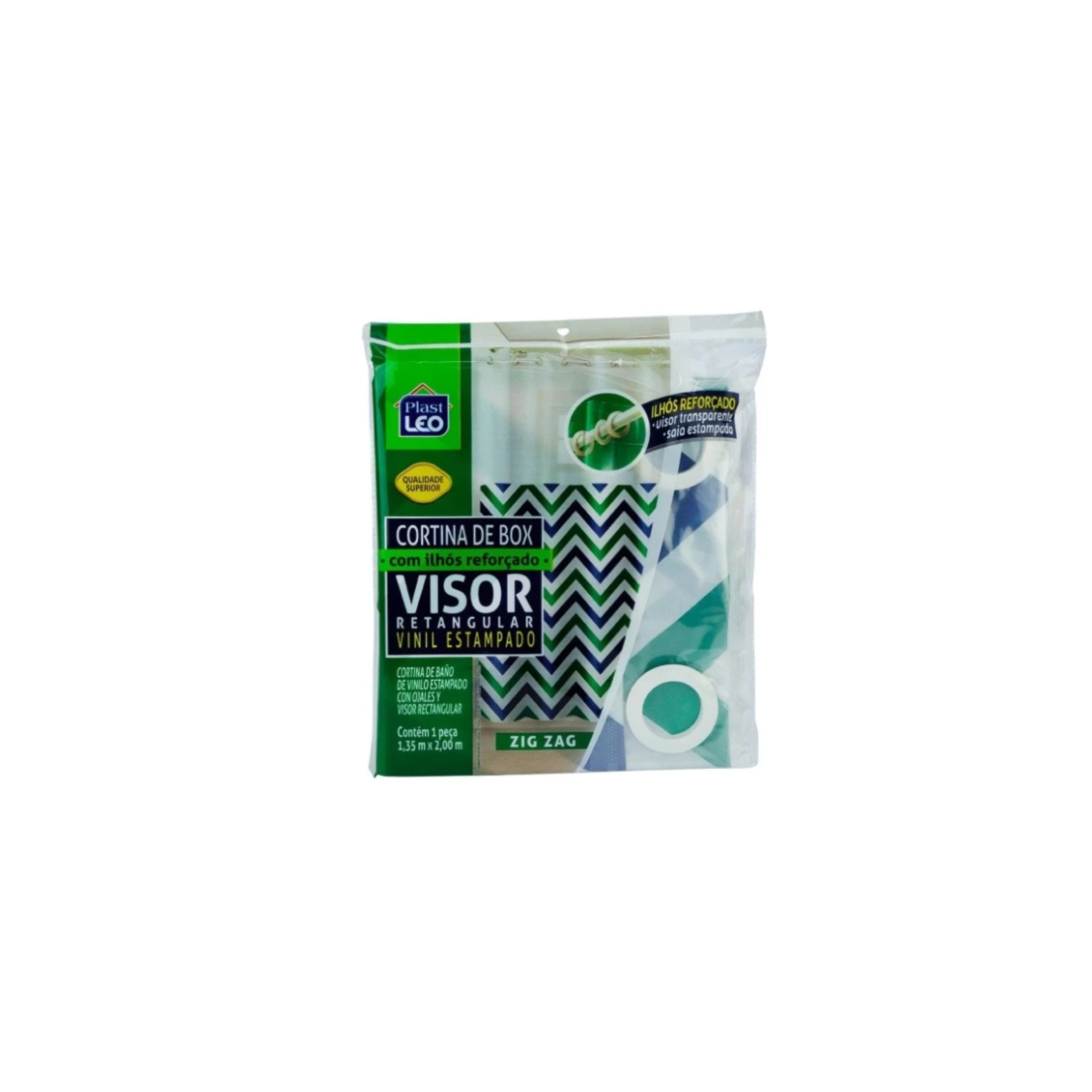 Cortina Box Vinil Visor Garfox L135x200a Zig Zag