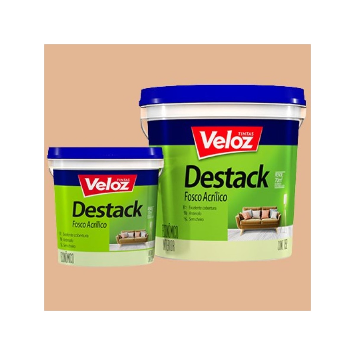 Destack Acril. Veloz 15l Pessego 019900