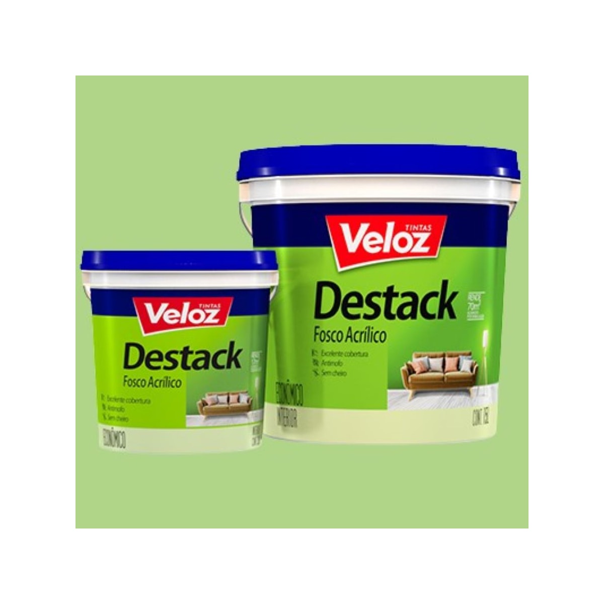 Destack Acril. Veloz 15l Vd Limao 019888