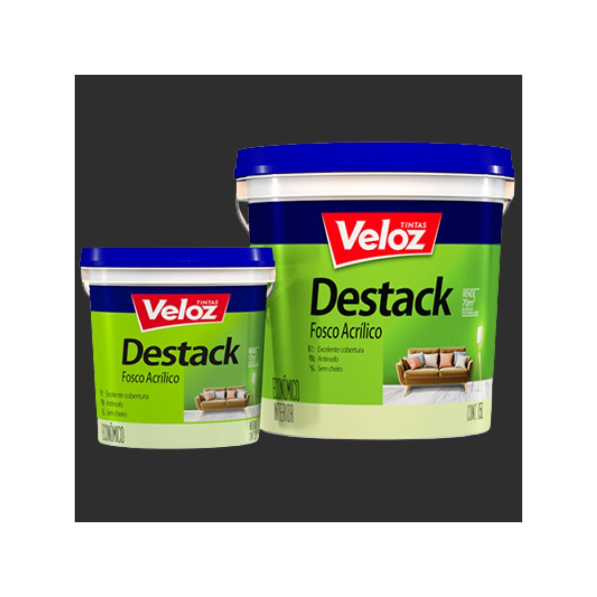 Destack Acril. Veloz 3,6l Preto 2839