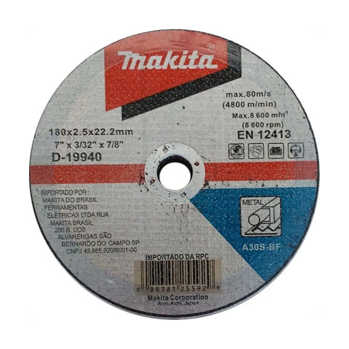 Disco De Corte Makita 7" D-19940-10