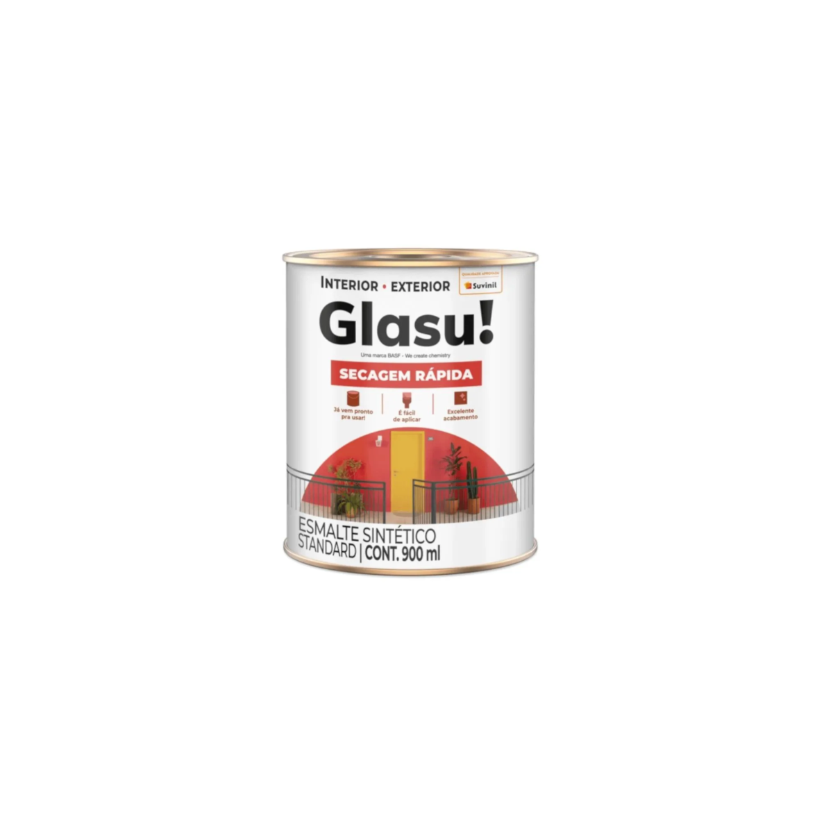 Esmalte Std.Glasu Sec.Rap.Brilh. Suvinil Areia 0,9l 53440415