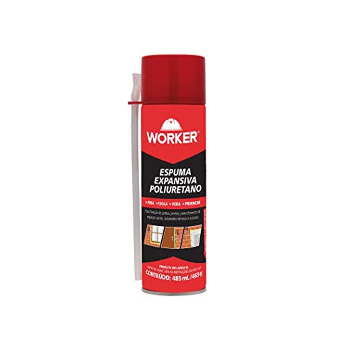 Espuma Expansiva Poliuretano Worker F. Negrao 485ml/469g 290920