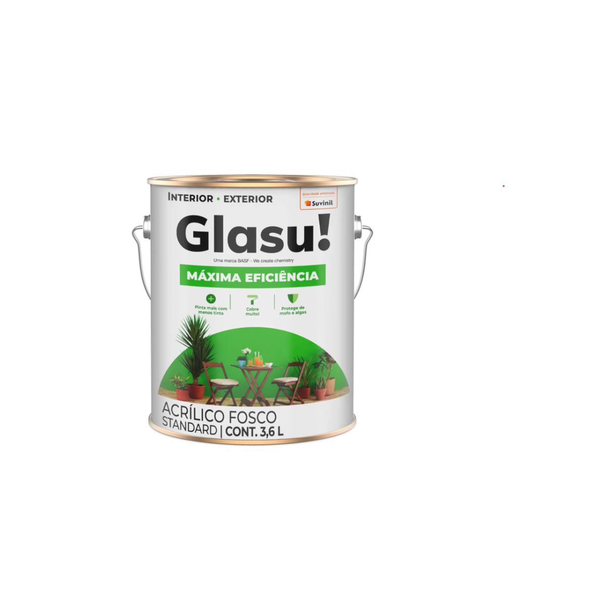 Glasu Acr.Std Maxima Efic.Fosc. Suvinil Vd.Mineral 3,6l 50749364