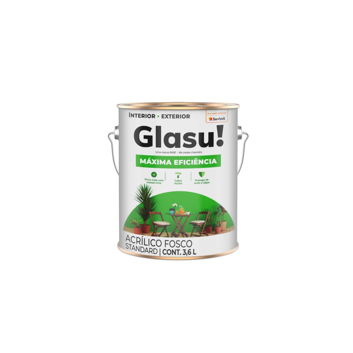 Glasu Acr.Std Maxima Efic.Fosc. Suvinil Vd.Piscina 3,6l 50749346