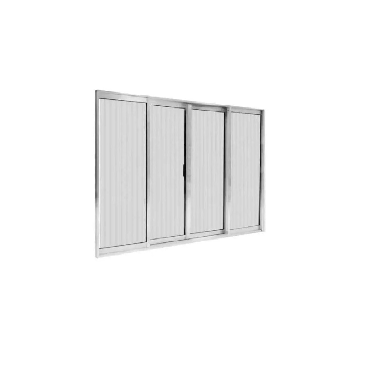 Janela De Corr.Home Quality Al.Nat 4fls Vdr Can 150x100 Emc022035