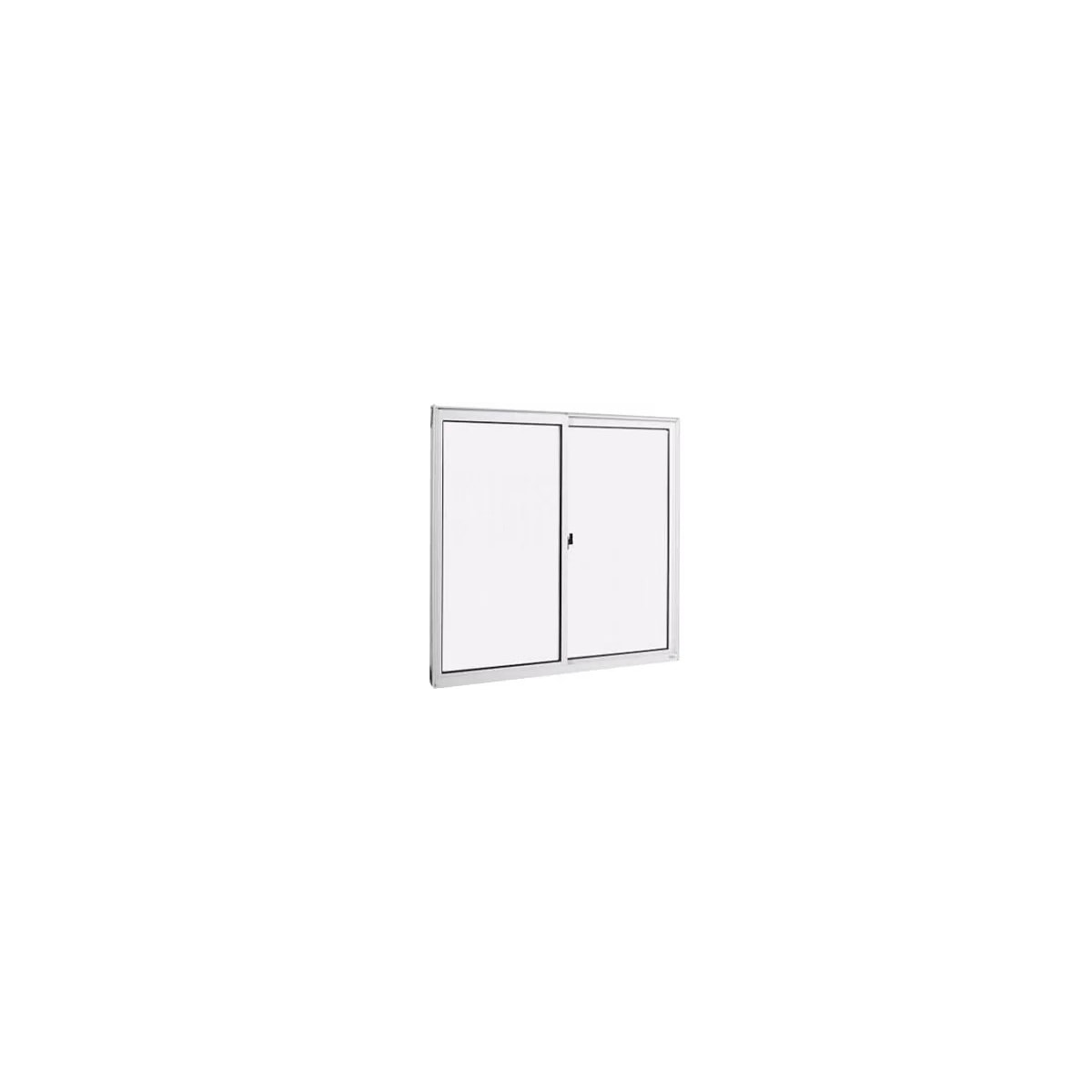 Janela De Correr Home Quality 2fls Vdr Nat.Liso Inc 80x80 Emc023003