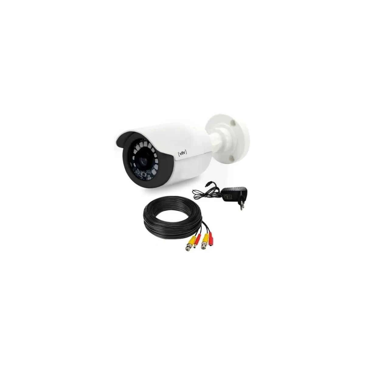 Kit Camera Bullet Vtv L12 Ahd Ir+Fios+Cabos+Fonte