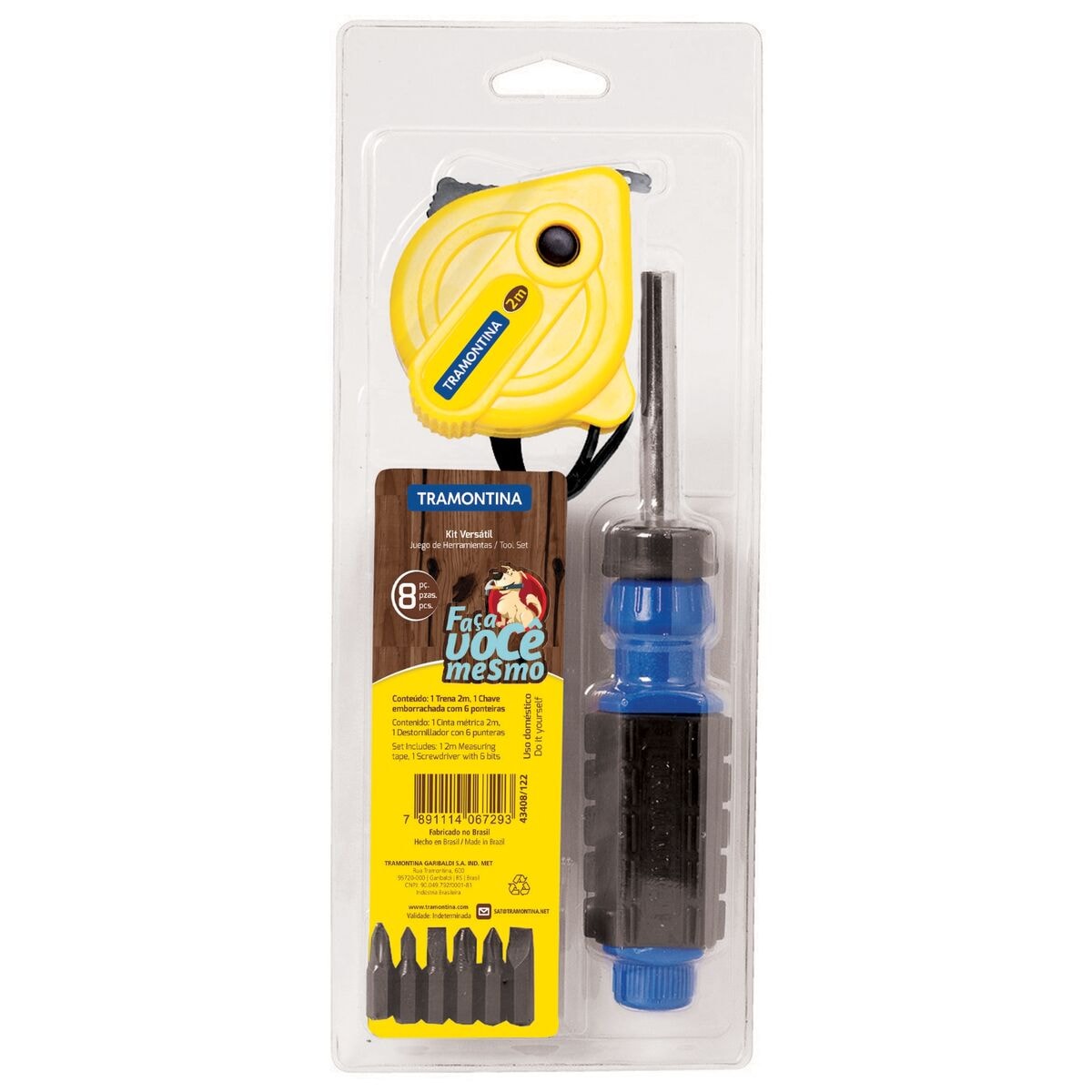 Kit De Ferramentas 8pcs Tramontina 8pcs 43408/122