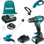 Kit Furad/ Paraf/ Aparador De Gram.  Makita Kithp333+Ur100+Bl102b