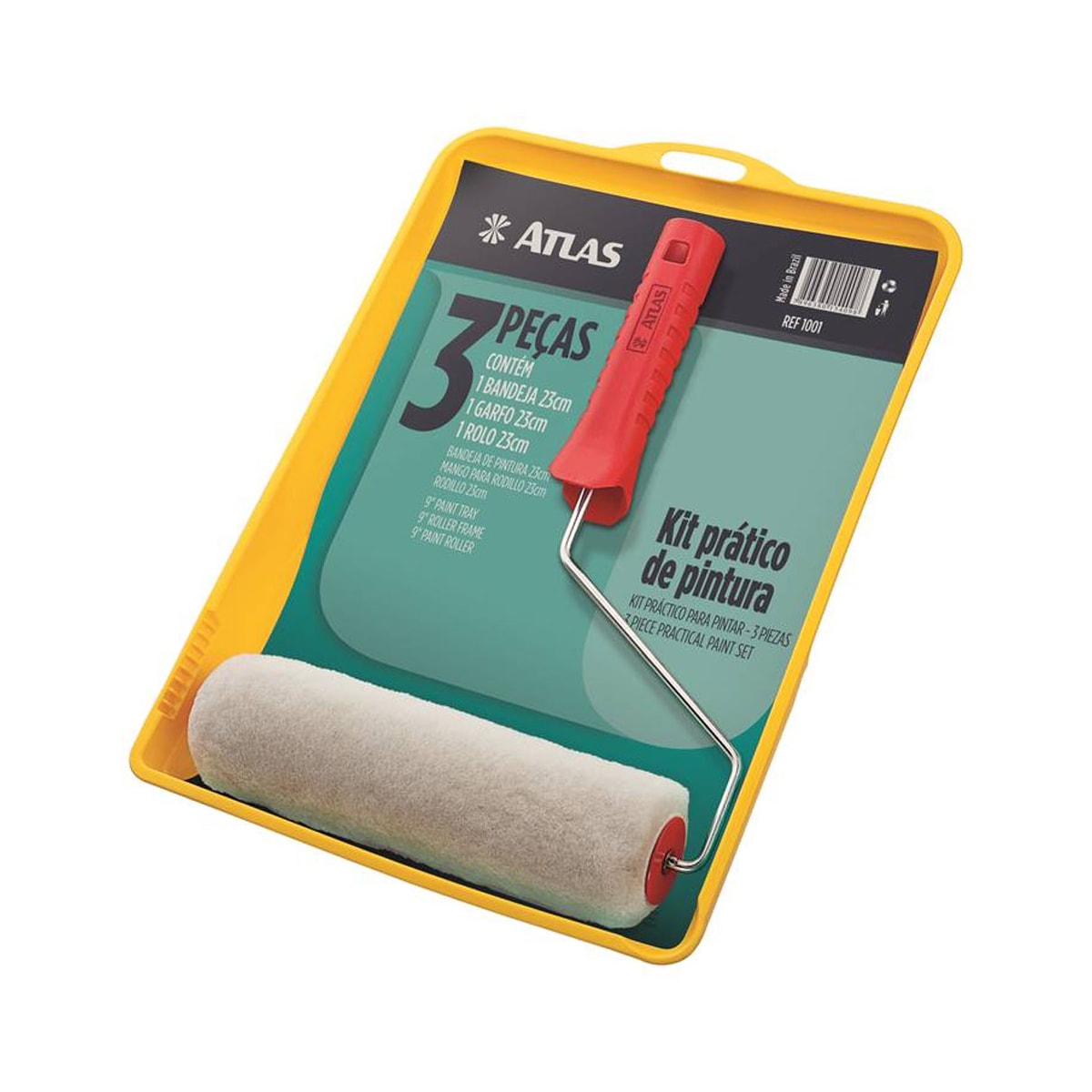 Kit P/Pintura  Atlas Basico 3pcs 1001