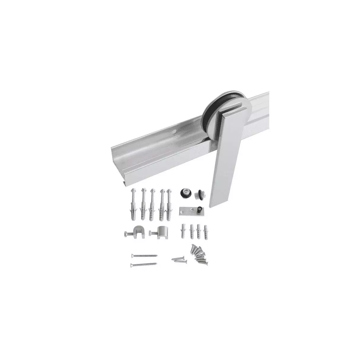 Kit Rod. Porta De Correr Eco Inox Pol. Geris 2m H501ip