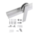 Kit Rod. Porta De Correr Eco Inox Pol. Geris 2m H501ip