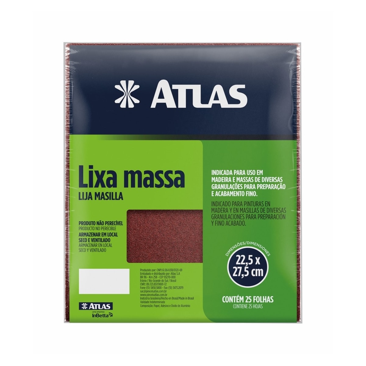 Lixa Massa Grao Atlas 180 10/180