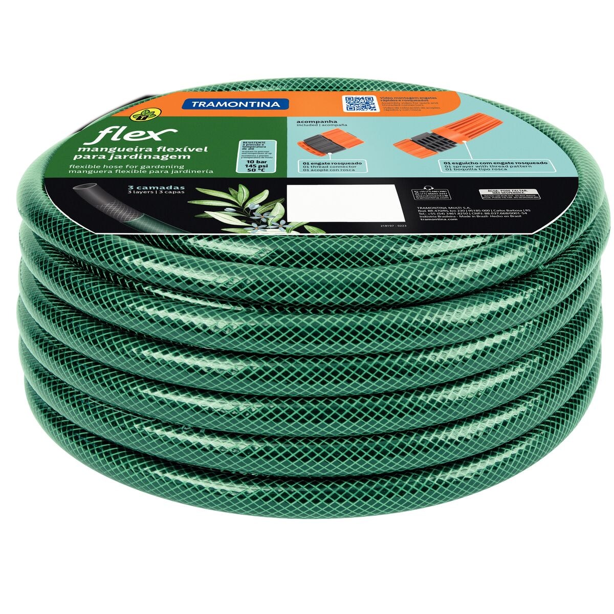 Mang.P/Jardim 1/2 Tramontina Flex C/Eng.10m 79172/100