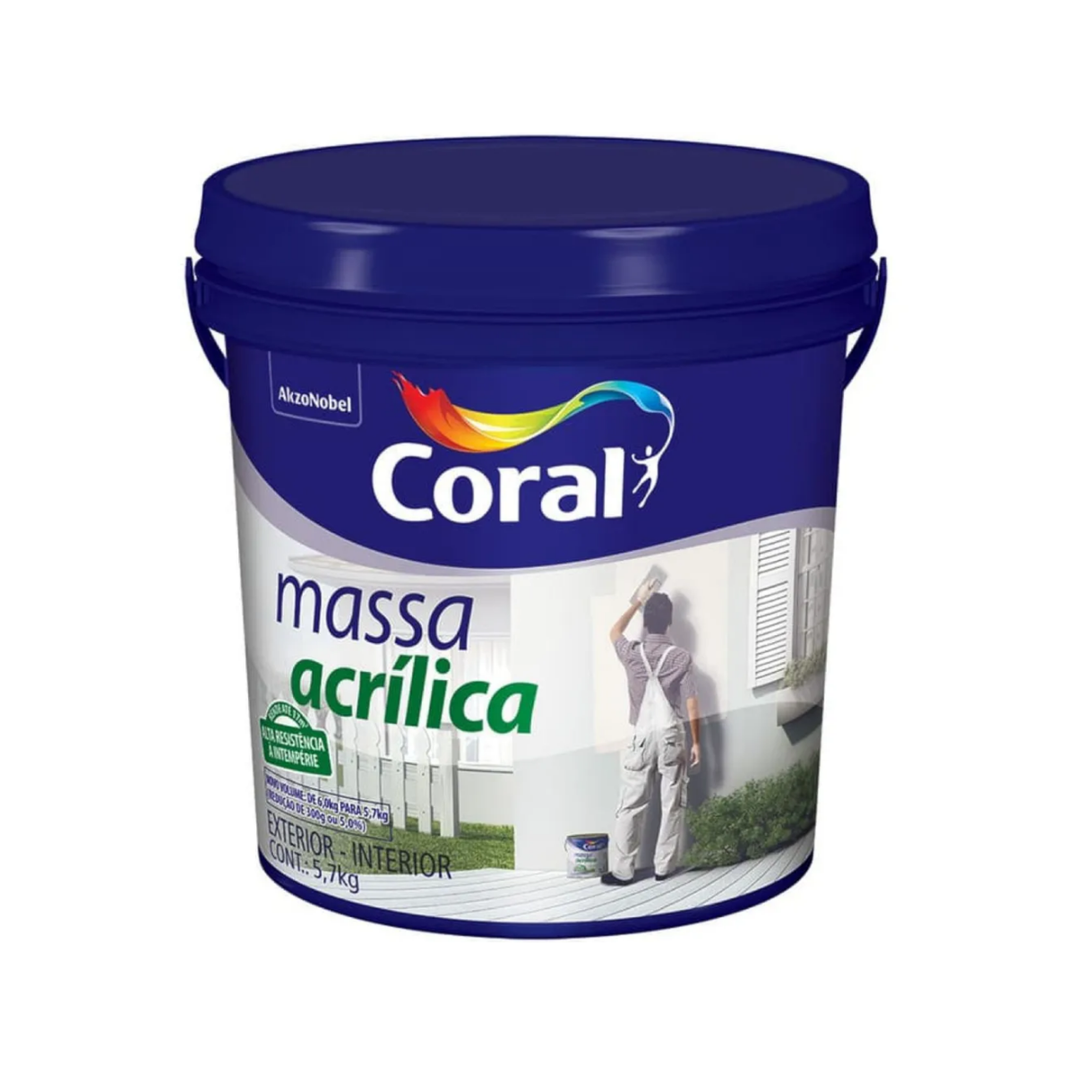 Massa Acrilica Coral 5,7kg Plast 5777542