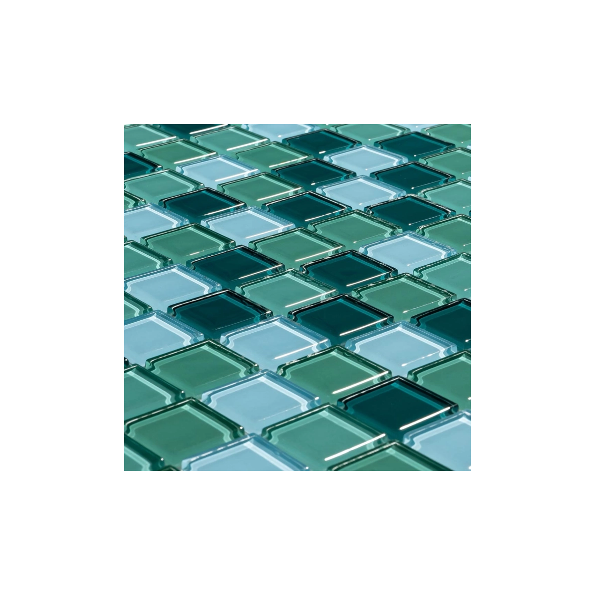 Past.Cristal Mix Verde Menta Vetromani 30x30 Cx11pcs Vt0320c4140