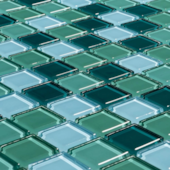 Past.Cristal Mix Verde Menta Vetromani 30x30 Cx11pcs Vt0320c4140