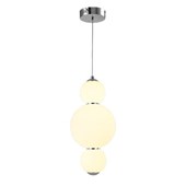 Pend.Bublle 3p Led 12w Opalino Cr Orluce Or1245