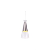Pend.Cream 1xe27 Transp. Niquel Orluce Or1236