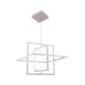Pend.Quadra Led 34w 3000k Br Fosc.Orluce Or1209
