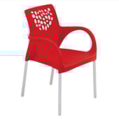 Poltrona Deluxe Vermelha Forte Plastico Vm Poltrona Deluxe Vermelha Forte Plastico Vm