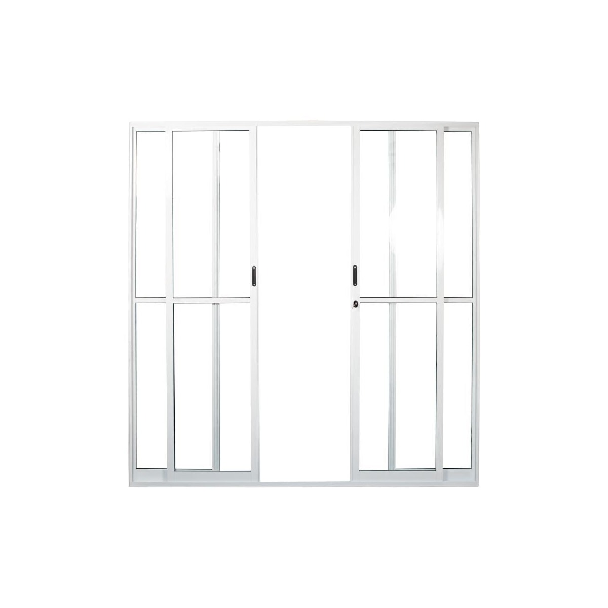 Porta De Correr Quality Balcao Br 4fls Vdr.Liso Inc 2,00x2,10 Eql010007/Hob047002