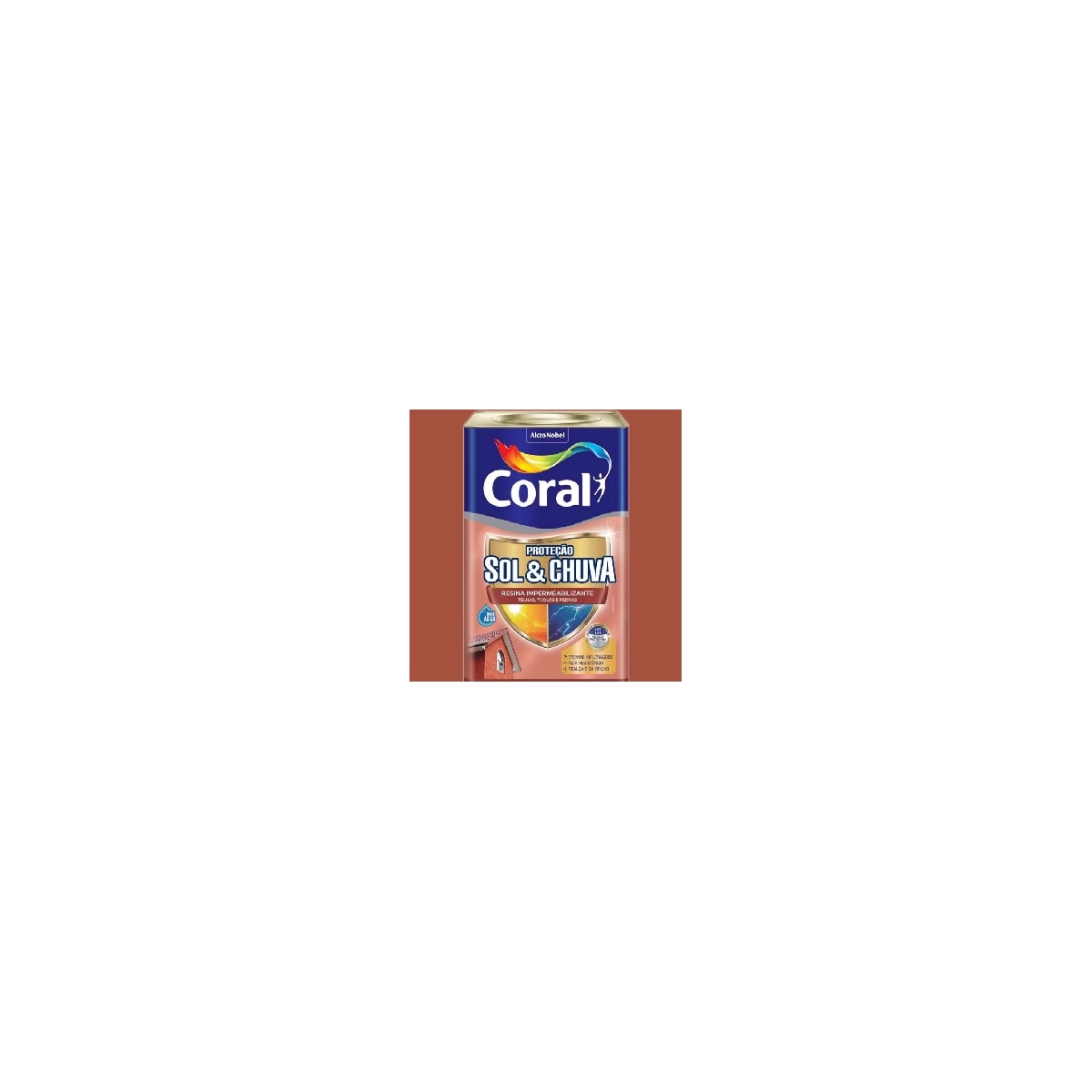 Prot Sol E Chuva Res.Imper Ceramica Telha Coral 18lts 5716806