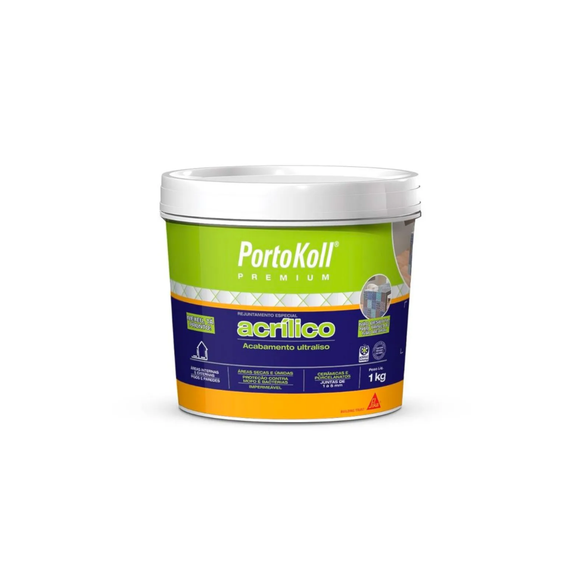 Rejunte Acril Portokoll Patina Chocolate 1kg