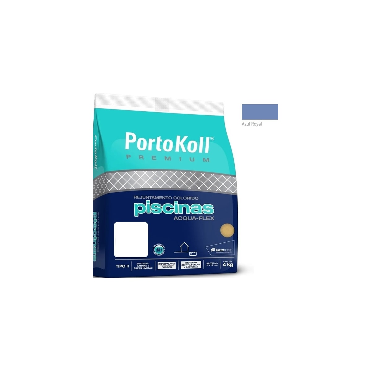 Rejunte Aqua Portokoll Azul Royal 4kg Fl