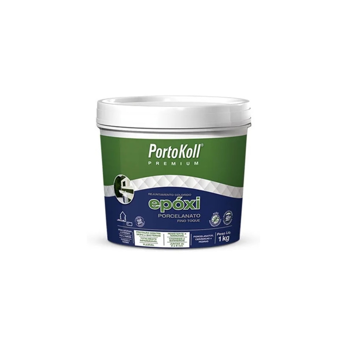 Rejunte Epoxi Porcelanato Portokoll Ambar 1kg Fl