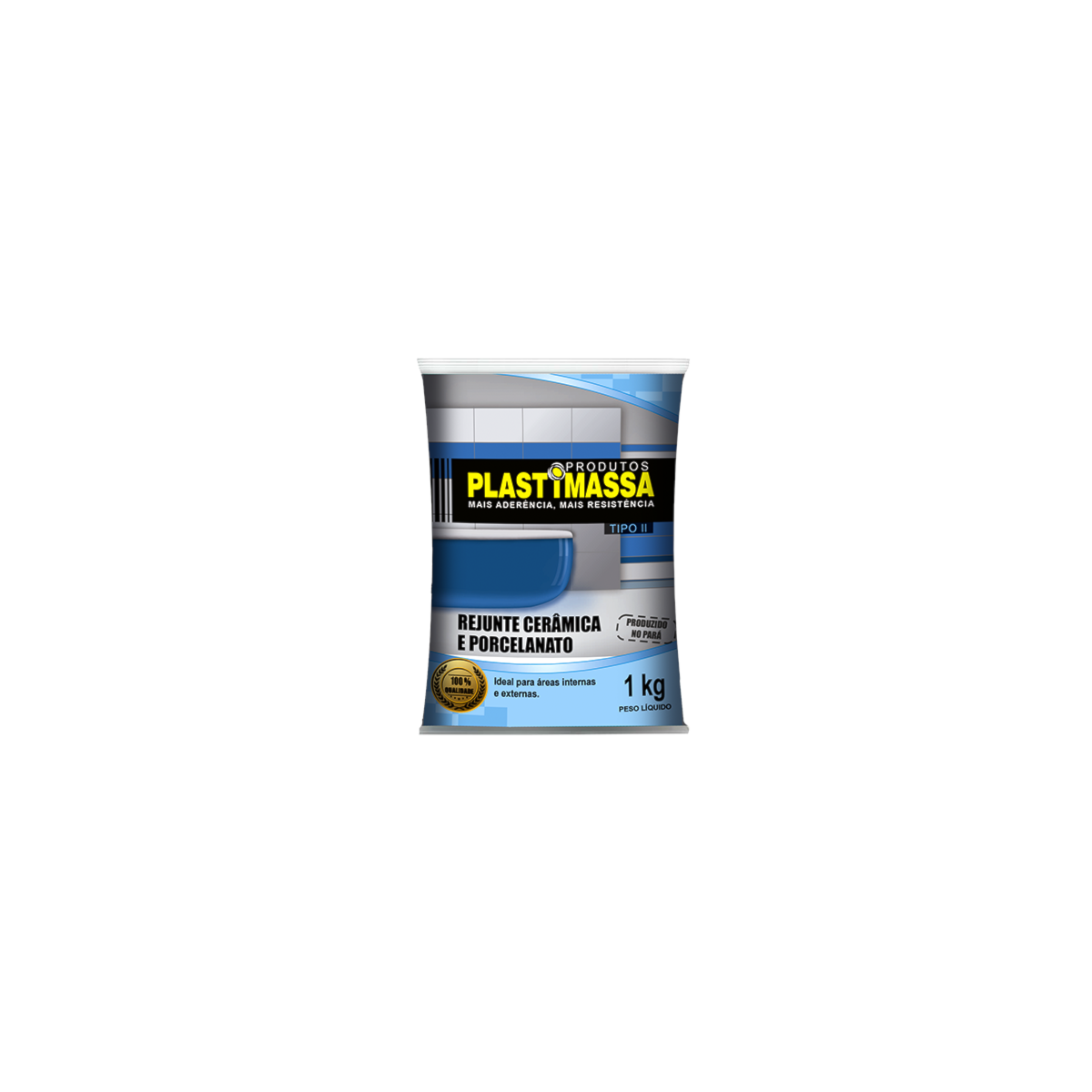 Rejunte Flex.Porc.E Cer.Plastimassa Branco 1kg