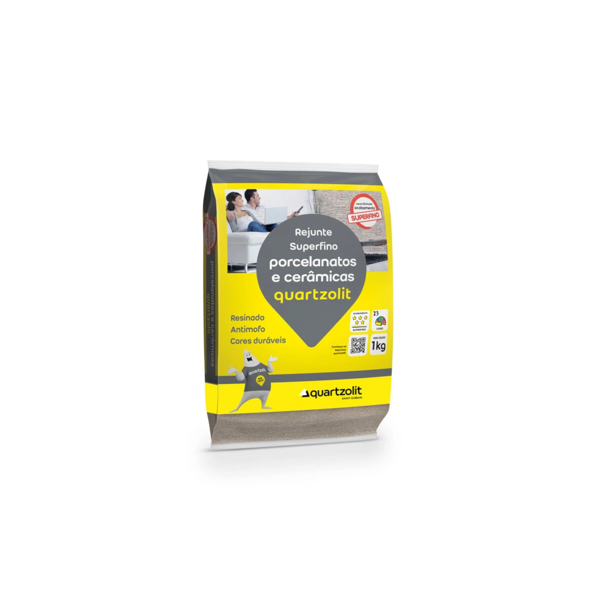 Rejunte Porc Quartzolit Palha 1kg