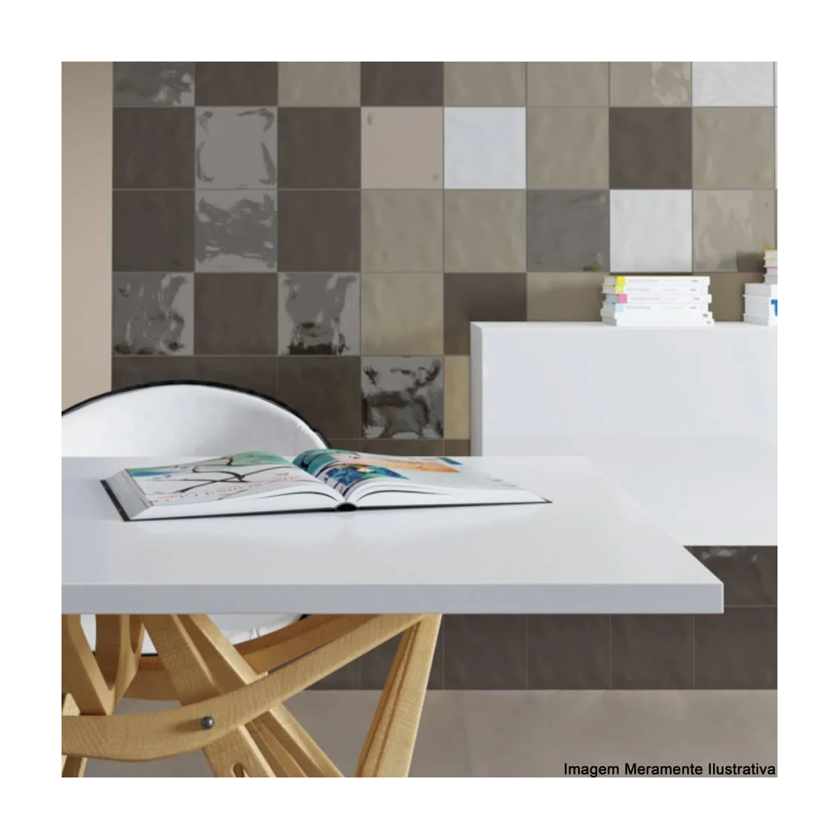 Revestimento Rima Wh Lux Portinari 20x20 Cx1,01